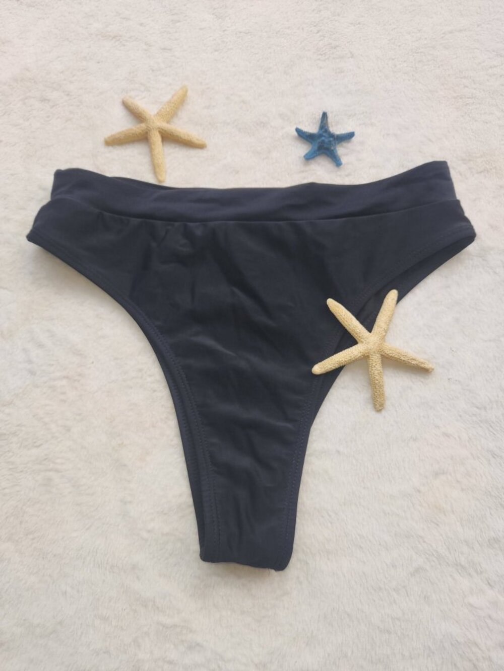L Women's Black Bikini Bottom Bathing Suit Swimwear Beach Pool Swimming Sexy